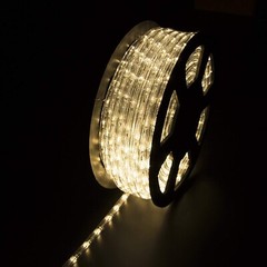 100 ft LED Rope Light In/Outdoor Cuttable Flexible Lights Strip Warm White