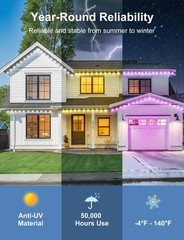 Eternity Outdoor Lighting – 400ft Smart LED String Lights with Remote Control