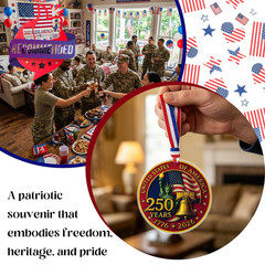 250 Anniversary Usa Ornament, United States 250 Years American Anniversary