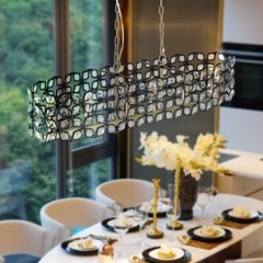 Modern Champagne Gold Oval Crystal ceiling chandelier Luxury Home Decor Light