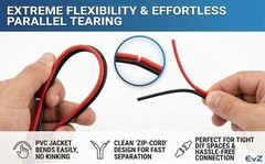 66ft 20 AWG Flexible PVC 2-Pin Tinned Copper Wire for 12V/24V LED Strips