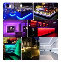 RGB COB LED Strip Light 32.8ft/10m,Color Changing Dimmable Flexible Tape DC24V