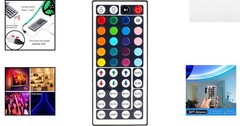 Dynamic 44 Key RGB Remote Control for LED Light Strips – Wireless & Versatile