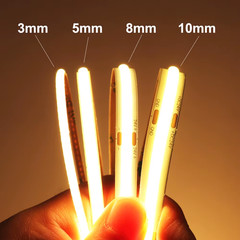 3Mm 5Mm COB LED Strip 12V 24V Dimmable 3000K 4000K 6000K High Density Flexible L