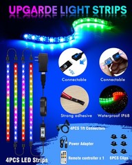 Small LED Strip Lights for Bookshelves,RGBIC Shelves & TV Backlight