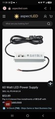 Lot of 3 Professional LED Light Strips W/ 4 Power Supplies New