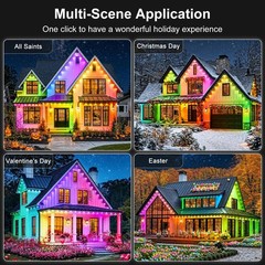 RCUICA 500FT Permanent Outdoor Lights Waterproof Garden Decor,Deck,Christmas