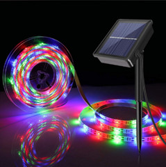 Upgraded Solar LED Strip Flexible Lights 8 Lights Mode Waterproof Outdoor Decor