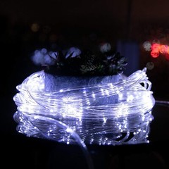 Led Solar Powered Rope Fairy String Strip Lights Waterproof For Outdoor Garden