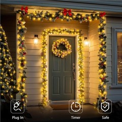 300~2000 LED Fairy String Lights Outdoor Garden Christmas Party Decor Wall Plug