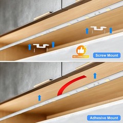 Under Cabinet Strip Lighting Plug in 36in 6000K Cool White 110V-120V Wired Light