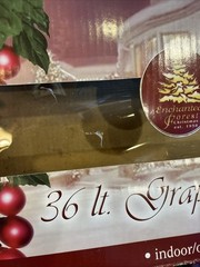 GRAPEVINE GARLAND Glass GRAPE CLUSTER Wine Decor Lot Of 3 IOB Indoor/outdoor VTG