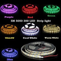 Bright 5050 RGB Waterproof SMD 300 LED Flexible Strip light 12V 5M 16.4ft US