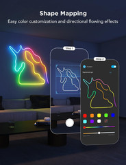 Govee RGBIC Neon Rope Light Plastic and Metal Mounting Brackets for Neon Lights
