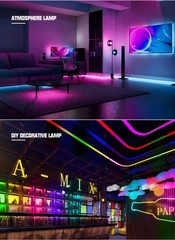32.8ft RGBIC COB LED Strip Light Addressable WS2811 12V 24V LED Strip 720LEDS/M