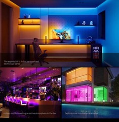 24V RGB IC LED Neon Rope Light Strip Waterproof In/Outdoor Commercial Home Decor
