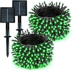 Solar String Lights Outdoor Waterproof 2 Pack Total 66Ft 200LED 8 Modes Twinkle