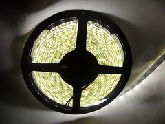 16.4ft Netural White 4000K SMD Waterproof IP65Flexible Strip Light 12V 300 LEDs