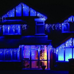 Christmas Lights Outdoor Decorations 96-960 LED 8 Modes Curtain String Light US