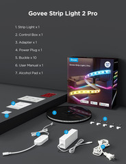 RGBWWIC Strip Light 2 Pro with Matter, 16.4Ft Smart LED Strip Lights Work with A