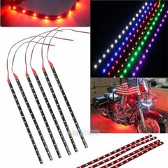 5 PCS 12V 12″ 1FT 15SMD Flexible LED Strip Light Waterproof For Car Truck Boat