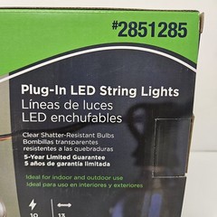 Harbor Breeze 13 ft Plug in Indoor/Outdoor String Light 10 Clear LED Bulbs