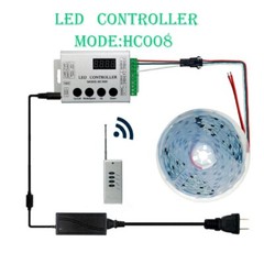 HC008 LED Full Color Controller 5-24V WS2812B Addressable RGB Light RF Remote