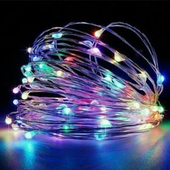 100/200 Solar LED Fairy String Light Copper Wire Outdoor Garden Decor Waterproof