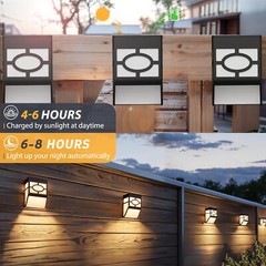 CLAONER LED Solar Hang Light Flickering Flame Lantern Outdoor Garden Decor Lamp