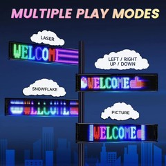 Car LED Sign Bluetooth LED Matrix Pixel Panel Programmable Flexible LED Display