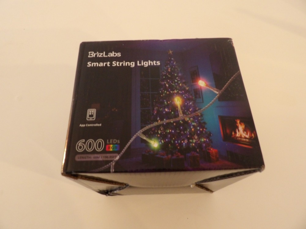 Brizled 196ft 600 LED Smart WiFi String Lights RGB App Alexa Google IP44 New