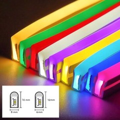 50/100/150/330ft Flex LED Neon Rope Light Strip Party Home Bar Decor Light 110V