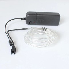 Battery Operated Neon LED Lights Glow EL Wire String Strip Rope Tube Party Decor