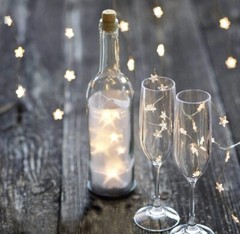 5m STARS Fairy Lights for Bedroom String USB Powered Adapter Party