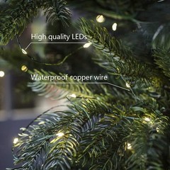 Green Wire Fairy String led Light Plug in 200ft Bright 600 LED Waterproof OTH031