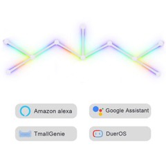 Smart Linkable LED Bar WiFi BT RGBW 44 Scene 6 Music, with Alexa Google Tuya