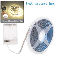 5V USB LED Strip Light Battery Power SMD 2835 3528 60LED Cold White Warm Blue