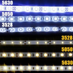 5M 300 LED Strip Light 3528 5050 5630 RGB Flexible Tape Waterproof 12V Power US