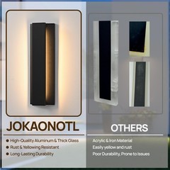 Jokaonotl 15.7 In Modern Outdoor Wall Light Fixtures 3000K Led Exterior