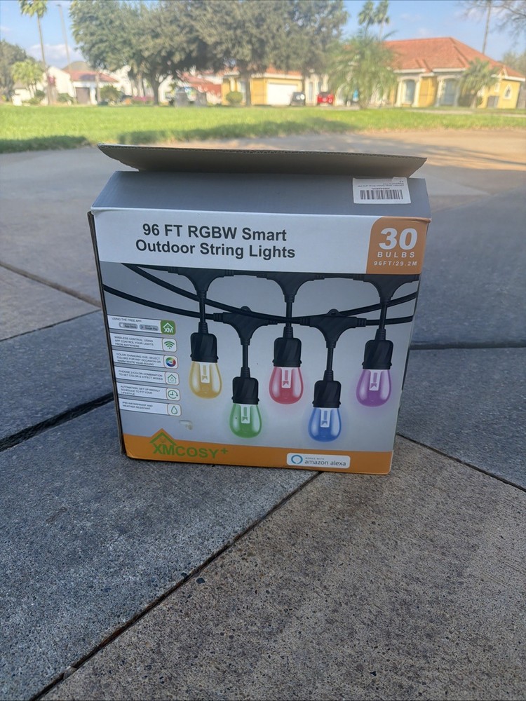96ft RGBW Outdoor String Lights