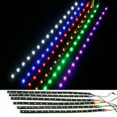 5 PCS 12V 12″ 1FT 15SMD Flexible LED Strip Light Waterproof For Car Truck Boat