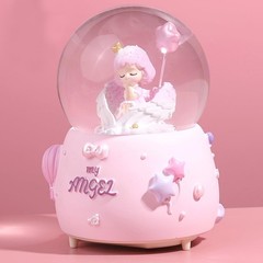 Angel Snow Globe, 80mm Musical with Color Changing LED Lights for Daughter, W…