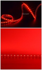 UL Listed,6.6 Feet,RED,Dimmable,Super Bright 1800 Lumen 120V Flat LED Strip Rope
