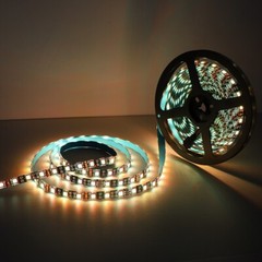 16ft 5050 RGB LED Strip Light Black Tape Light with Remote Controller Waterproof
