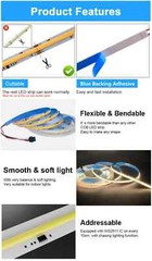 5M 10M 20M WS2811 COB Horse Race LED Strip Running Water Light DC24V 360Leds/m