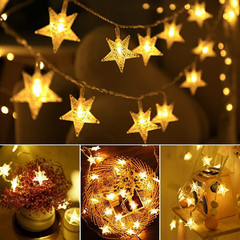 Star String Lights 10Ft 20 LED Fairy Lights Battery Operated Waterproof Indoor O