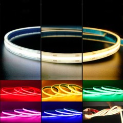 Waterproof COB LED Light Strip 24V 320LEDs/m IP68 Indoor Outdoor Building Decor