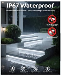 COB LED Strip Light 50’ 6000K Daylight White AC 110V-120V LED Rope Lights Outdoo