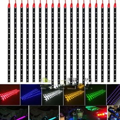 Lot Waterproof 12”/15 DC 12V Motor LED Strip Underbody Light For Car Motorcycl