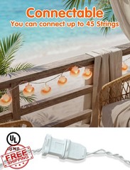SUNSGNE 8.5ft Seashell String Lights